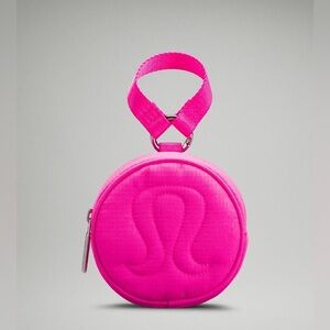 NEW Lululemon Logo Coin Pouch Pow Pink Light
